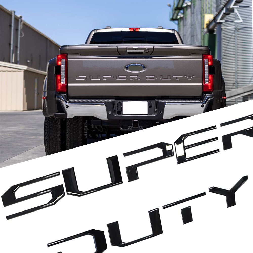 2023-2025 Super Duty ABS Tailgate Letter Gloss Black 