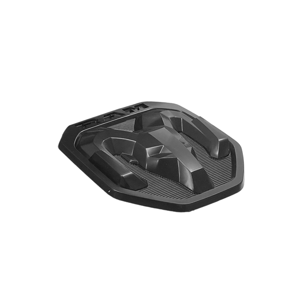 Dodge RAM 1500 2500 3500 2019-2023 Rear Tailgate Rams Head Emblem ABS 3D Trunk Lid Replacement Badge Matte Black