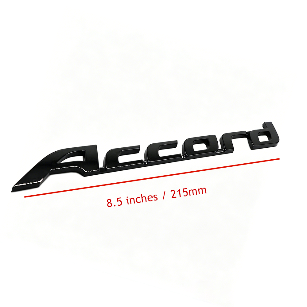 1Pcs 2008-2017 Accord ABS Plastics Rear Tailgate Letter Gloss Black Honda 75722-TA0-A01