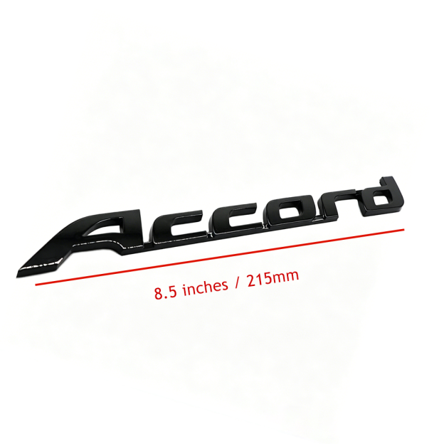 1Pcs 2008-2017 Accord ABS Plastics Rear Tailgate Letter Gloss Black Honda 75722-TA0-A01