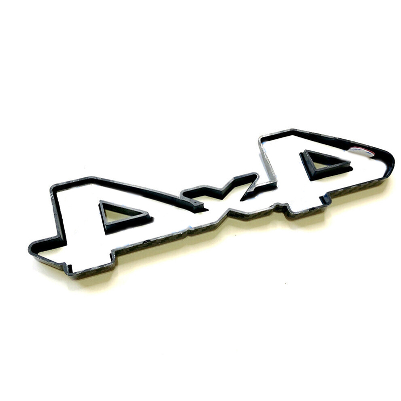 1Pc 2007-2021 Tundra ABS Plastic 3D Raised 4X4 Rear Trunk Tailgate Overlay Letters Matte Black Toyota
