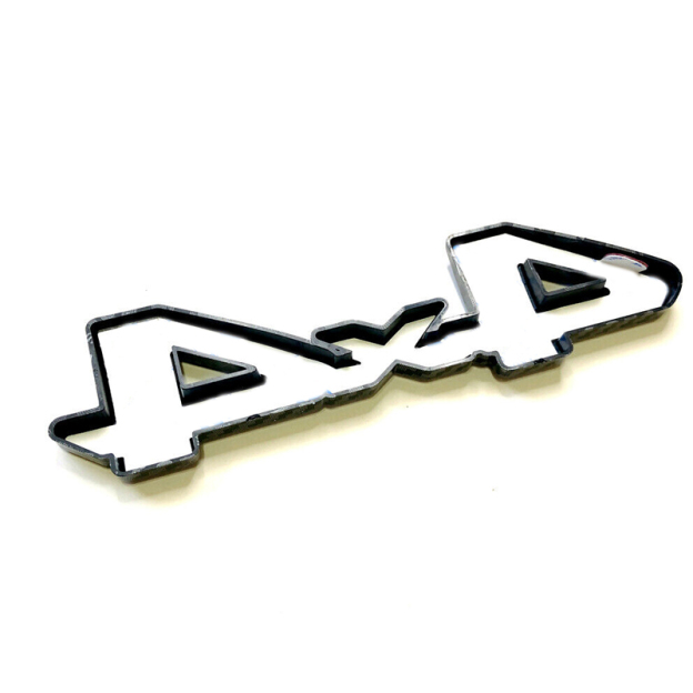 1Pc 2007-2021 Tundra ABS Plastic 3D Raised 4X4 Rear Trunk Tailgate Overlay Letters Matte Black Toyota