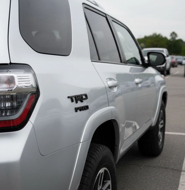 1PC 1984-2024 4RUNNER ABS 3D TRD PRO Letter  Matte Black Toyota PT413-00150