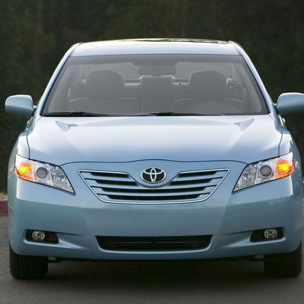 1pc 2007-2009 Camry Plastic 3D Raised Front Grill Emblem Bumper Black Chrome Toyota 75311-06060