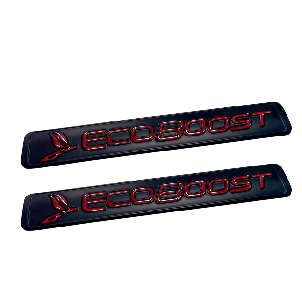 2011-2026 F-150 Mustang Explorer Ranger EcoSport Metal EcoBoost Fender Badge Black Red Ford Decal Nameplate