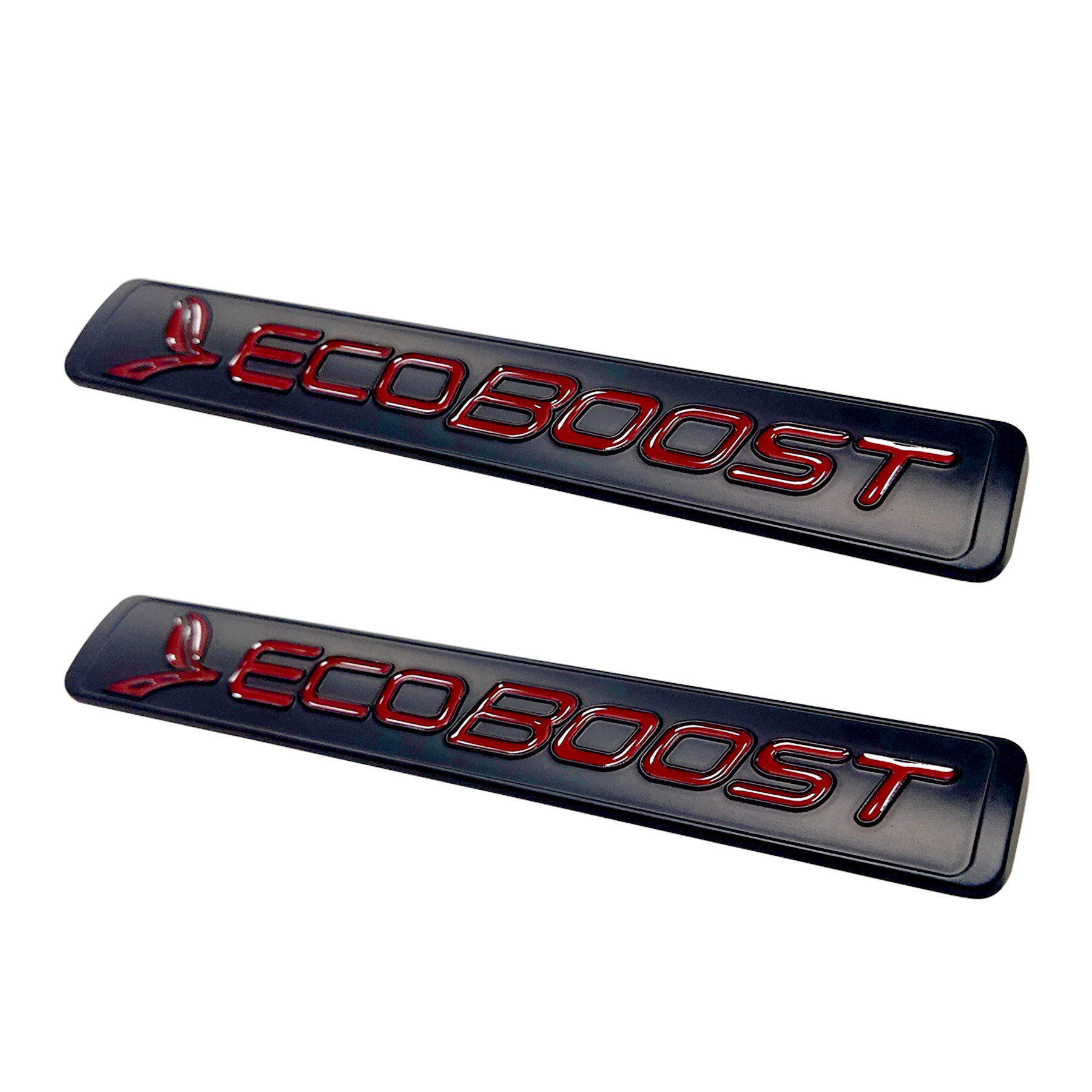 2011-2026 F-150 Mustang Explorer Ranger EcoSport Metal EcoBoost Fender Badge Black Red Ford Decal Nameplate