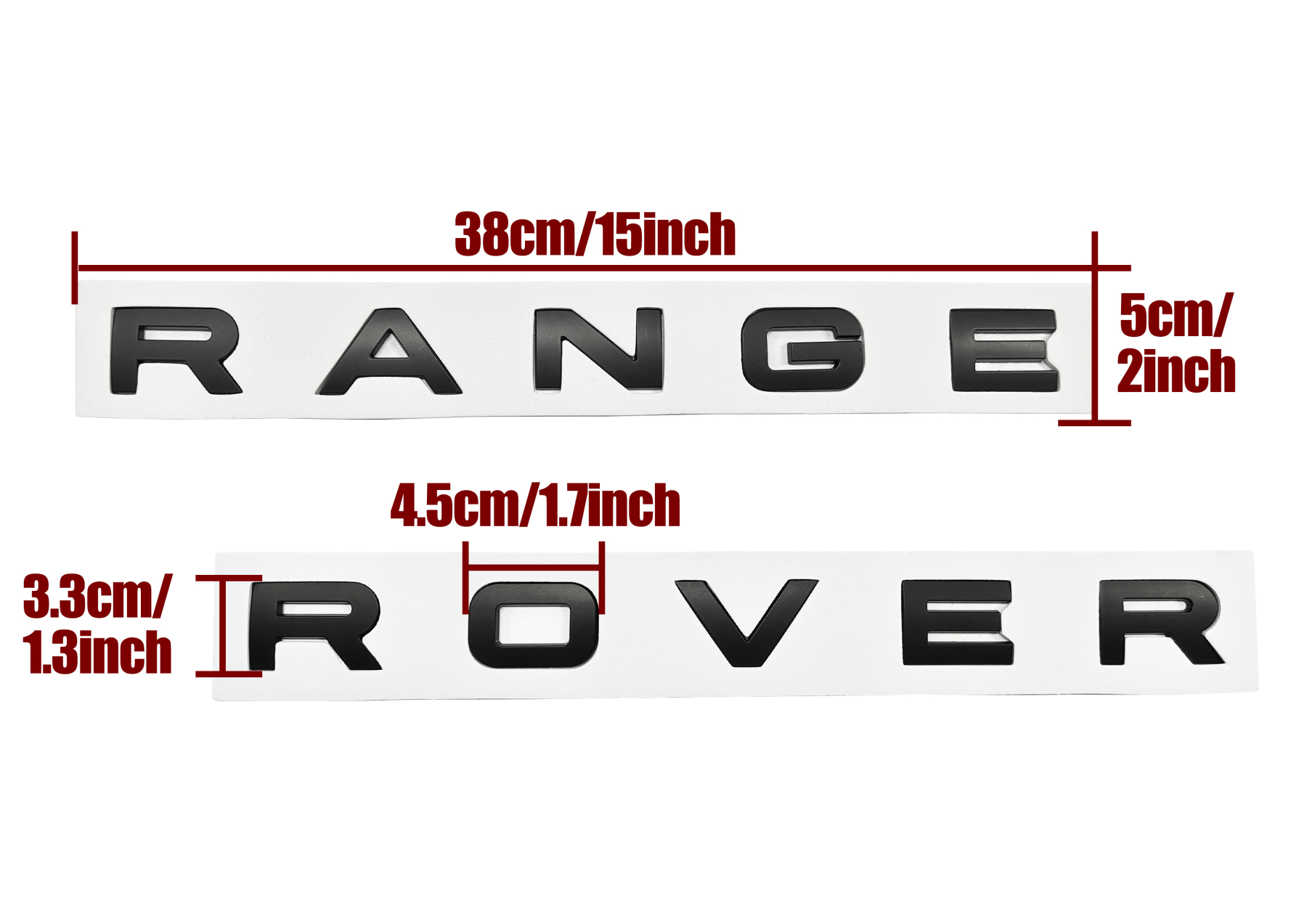 Range Rover Front Hood / Rear Emblem - Trunk Tailgate Letters