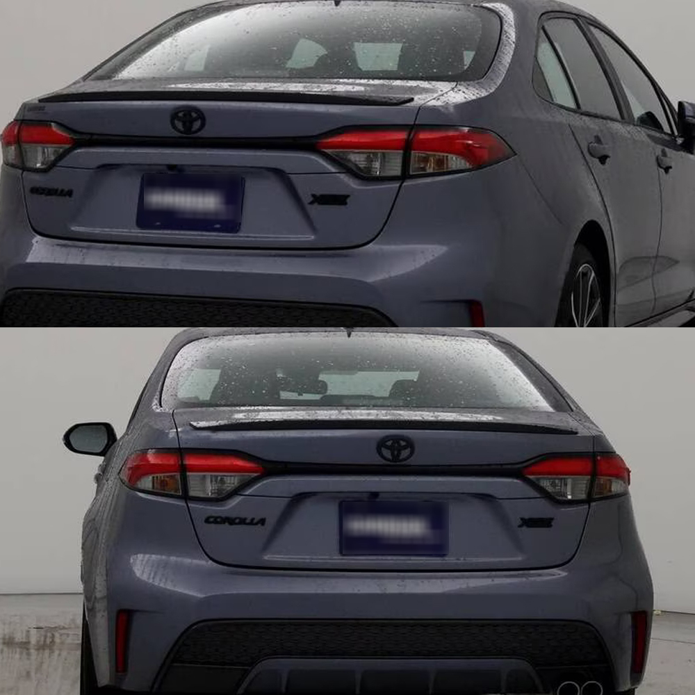 4PCS 2020-2025 Corolla XSE ABS Plastic Overlay Front Rear Emblem Kit Gloss Black Toyota PT948-02202-02