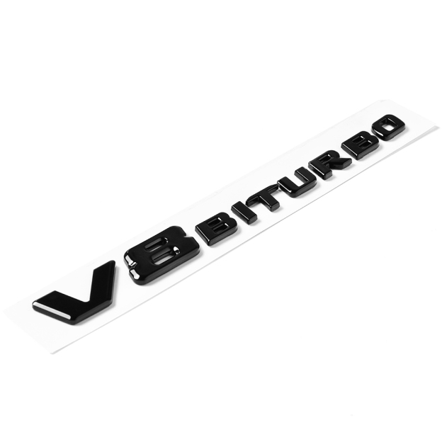 Mercedes Benz AMG 2015-2024 C63 E63 CL63 V8 BiTurbo Emblems Side Fender 3D Raised Letters Badges