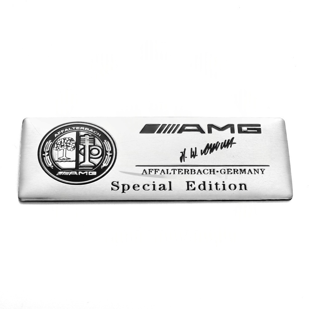 1Pcs Universal AMG Affalterbach Special Edition Interior Side Rear Badge Benz