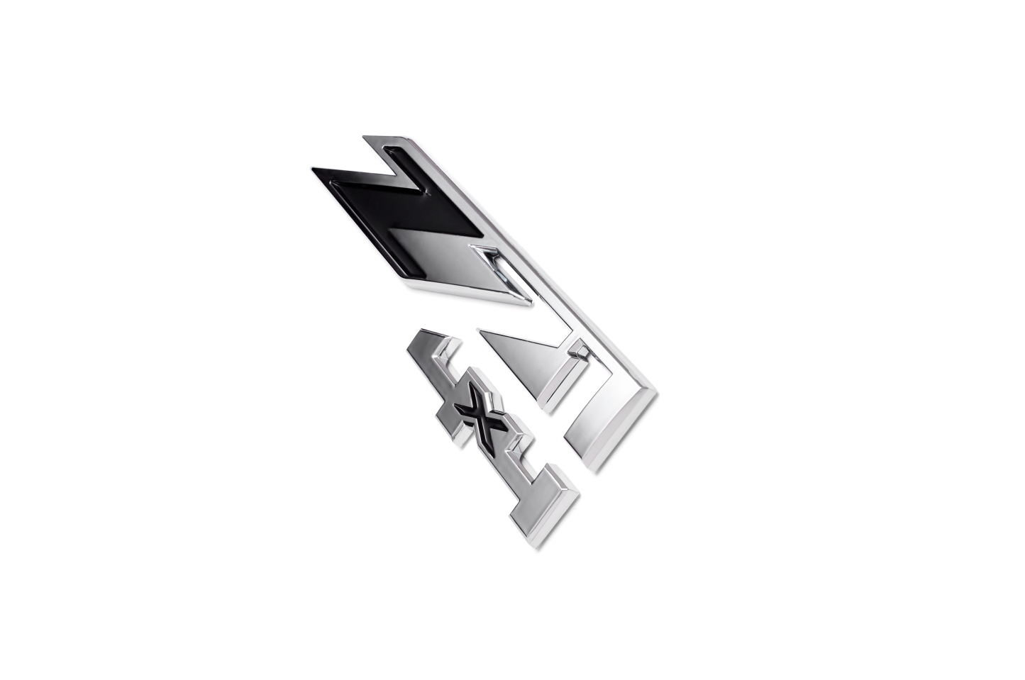 2PCS Silverado Suburban Tahoe Plastic Z71 4X4 Fender Door Side Badge Chrome Blackk Chevrolet