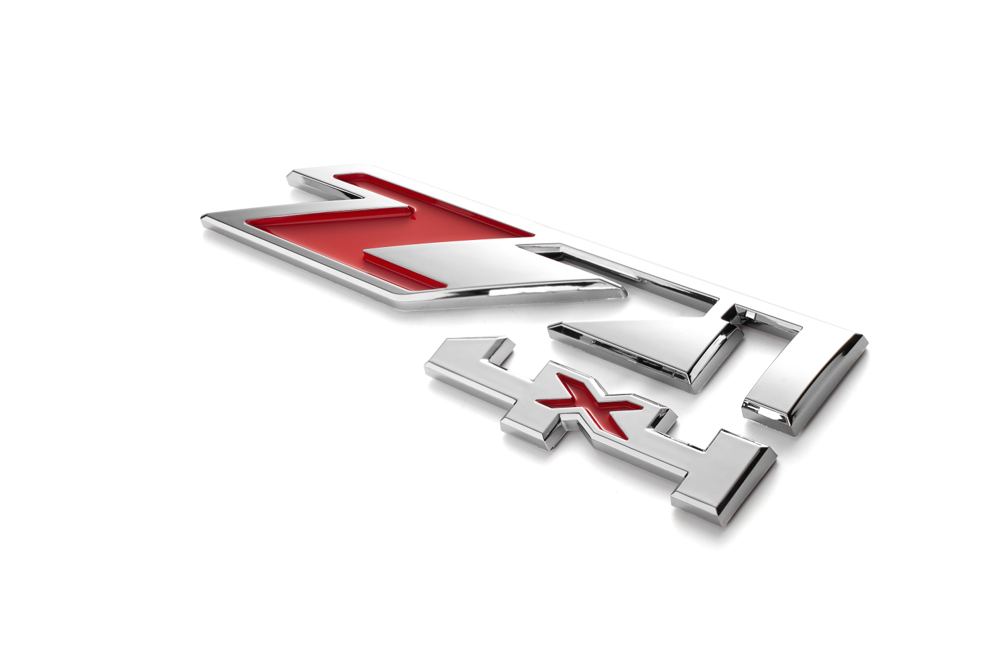2PCS Silverado Suburban Tahoe Plastic Z71 4X4 Fender Door Side Badge Chrome Black Chevrolet