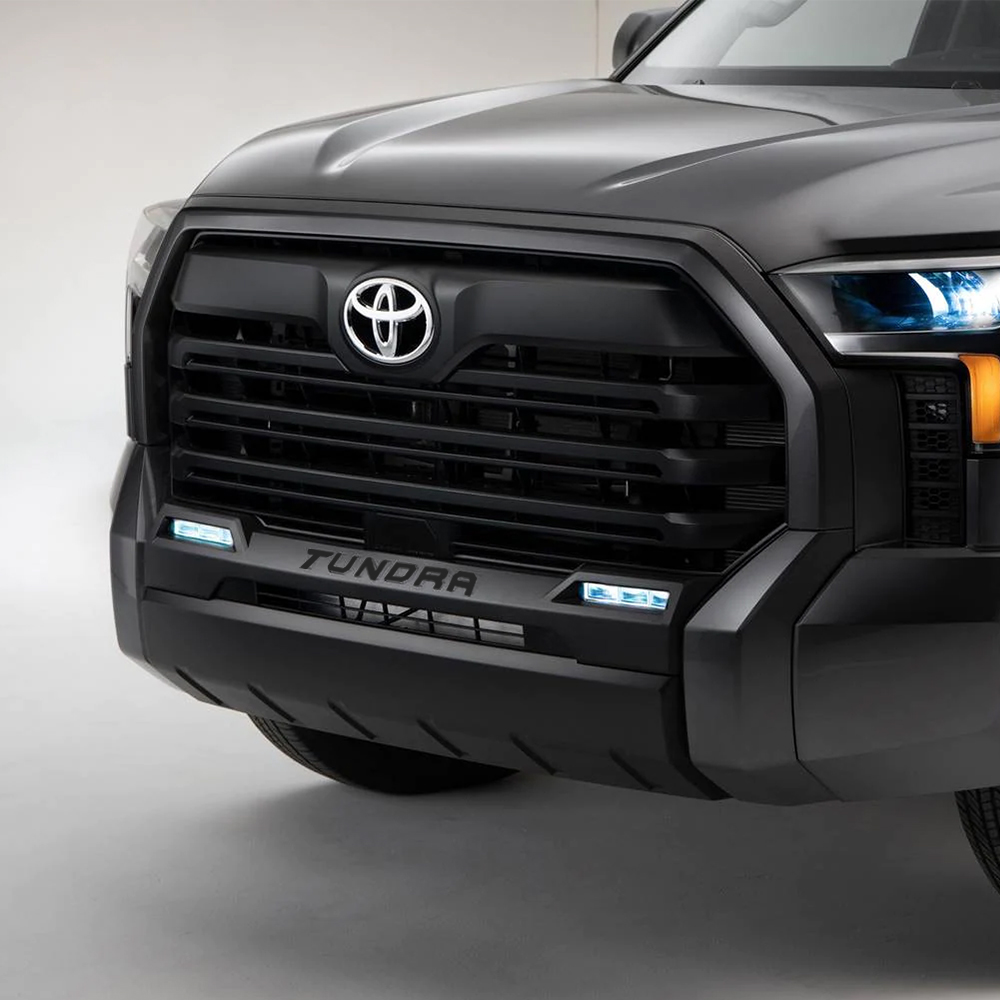 1Pc 2022-2026 Tundra Acylic Front Grille Letters Black Toyota