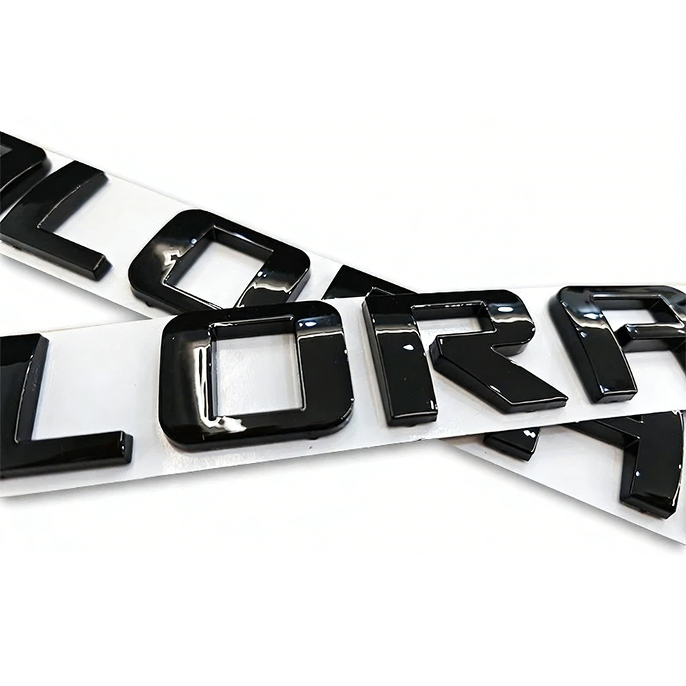 3Pcs 2007-2020 Colorado ABS Plastics Letter Gloss Black Chevrolet 