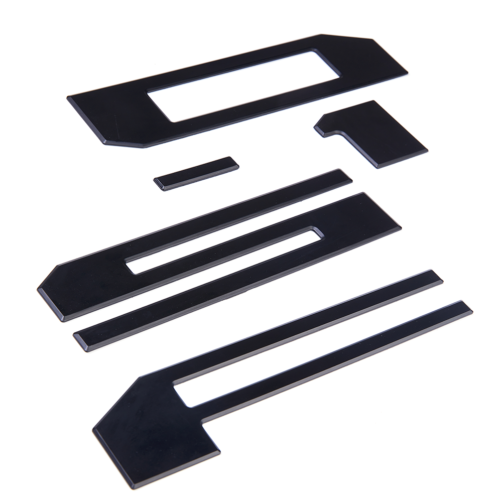 Fit For 2021-2025 F-150 ABS Rear Trunk Tailgate Inserts Letters 3D Decals Gloss Black Ford 