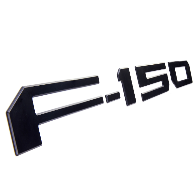 Fit For 2021-2025 F-150 ABS Rear Trunk Tailgate Inserts Letters 3D Decals Gloss Black Ford 