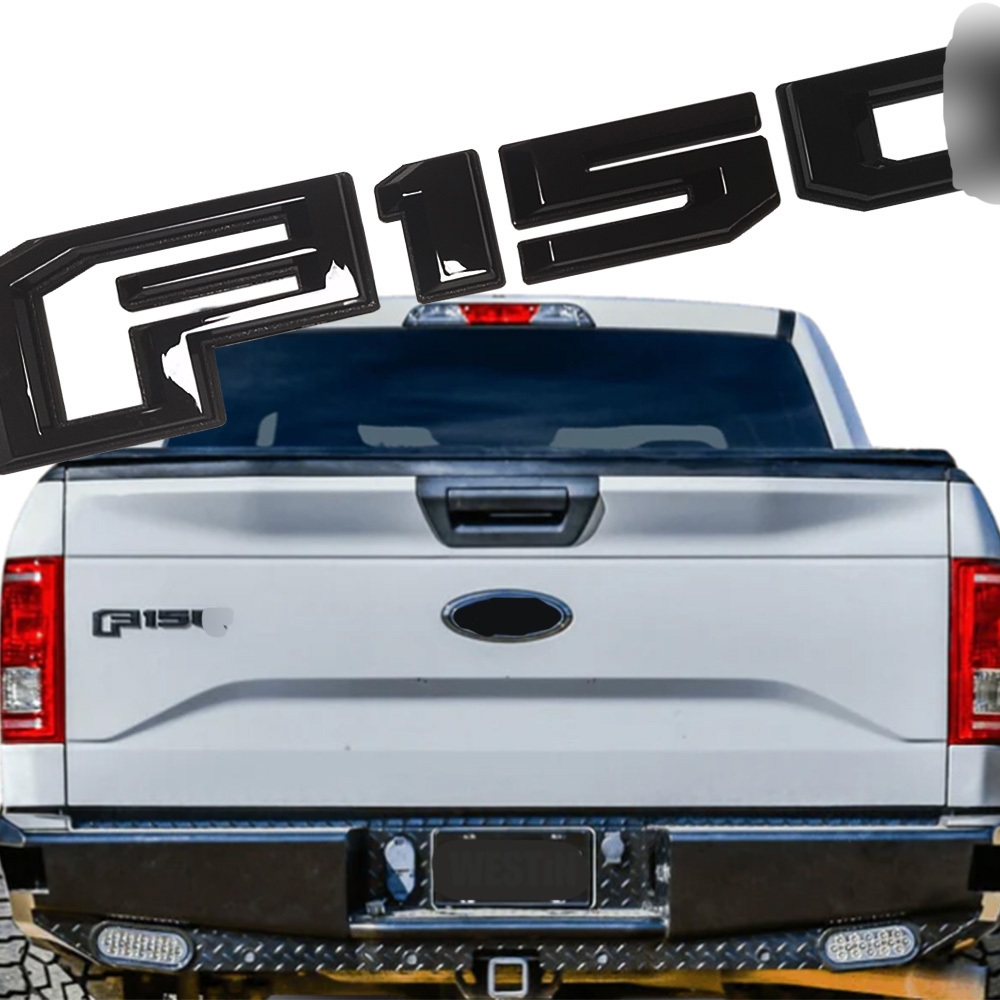 2015- 2016 F-150 3D Rear Trunk Tailgate ABS Letter Gloss Black Ford HL3Z-9942528-AA