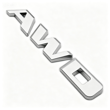 1PC AWD Plastic Rear Trunk Decklid Letter Sport Chrome Cadillac 84604285