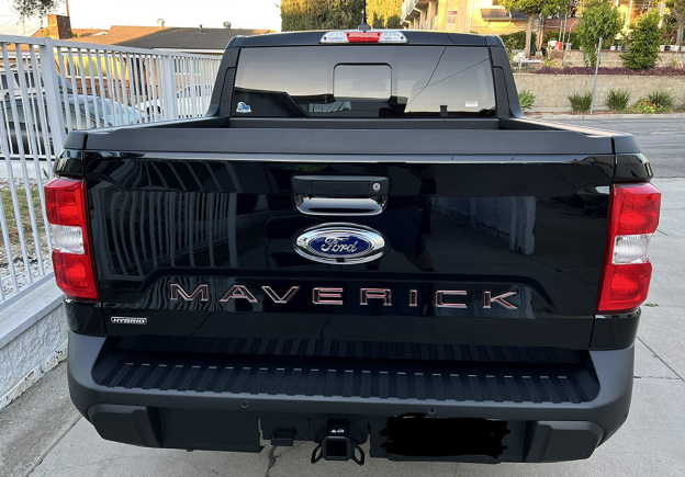 Ford MAVERICK 2022-2023 Letters Rear Tailgate Emblems Nameplate 3D Decal Sticker Balck Red