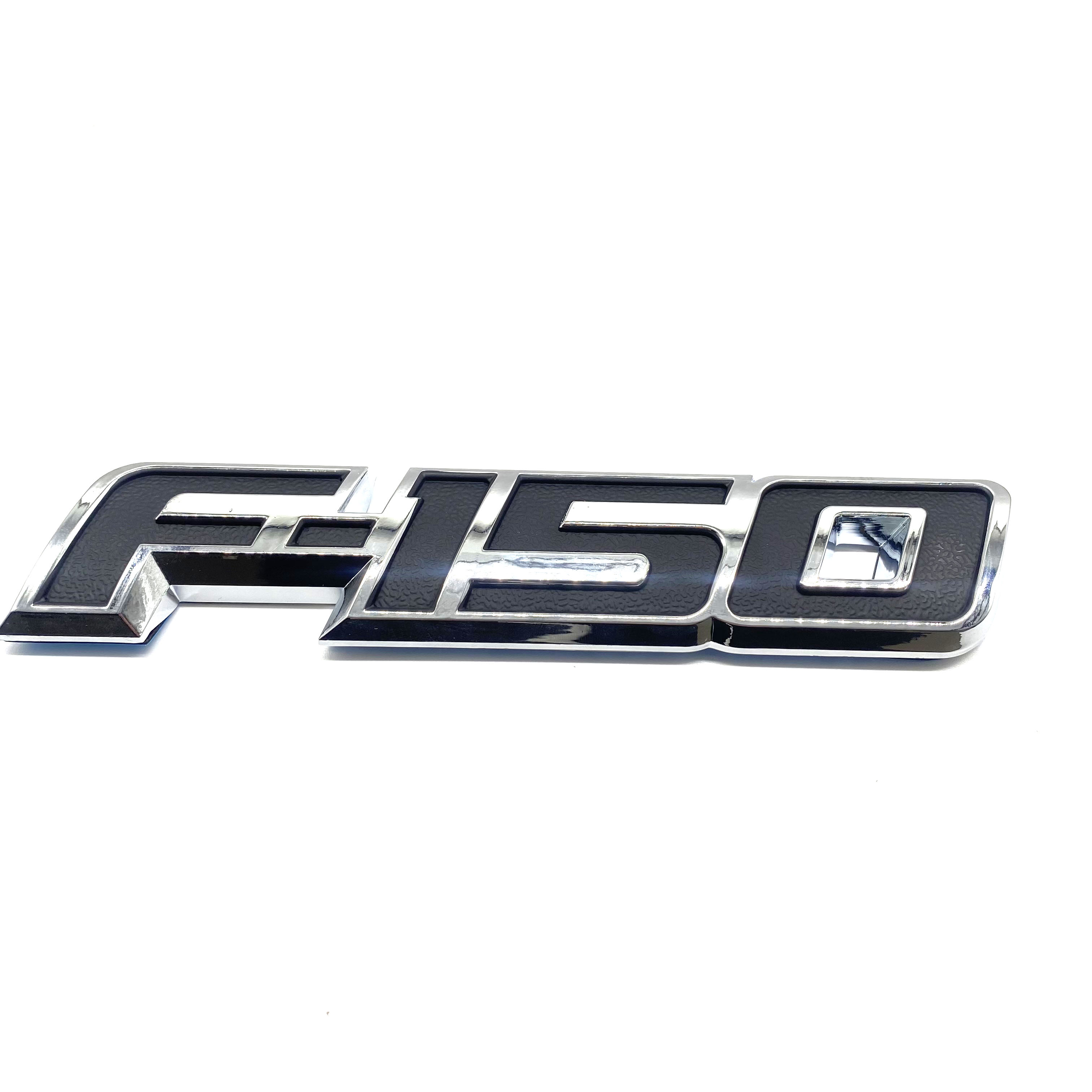 2009-2014 F-150 XLT Raptor Rear Tailgate Badge ABS Black Chrome Ford Trunk Lid Inserts Self-Adhesive Nameplate
