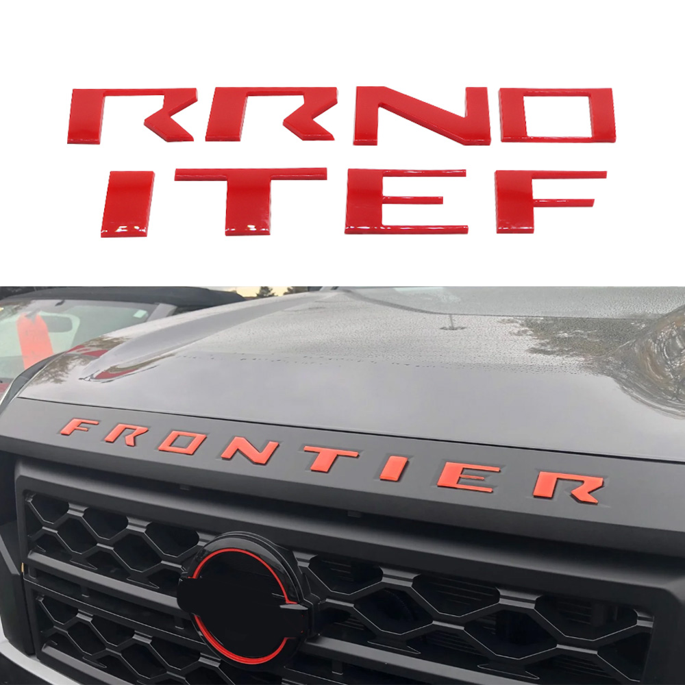 2022-2026 Frontier ABS Hood Insert Letters Matte Red Nissan