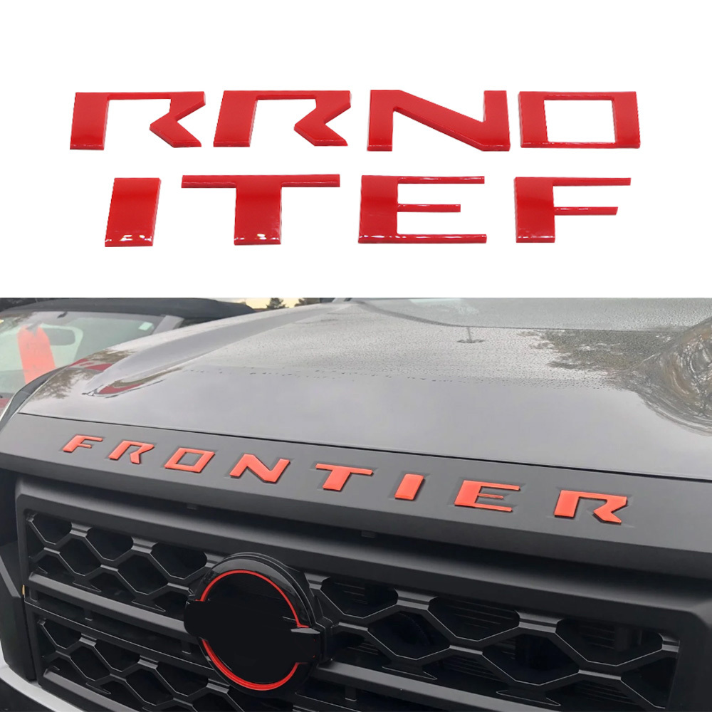 2022-2026 Frontier ABS Hood Insert Letters Matte Red Nissan