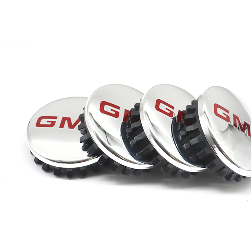 Chrome & Red 83mm Center Cap for GMC Sierra, Yukon & Chevrolet Silverado, Tahoe | OE# 22837060