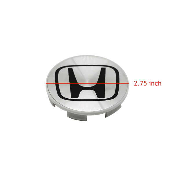 4Pcs 1999-2015 Civic Metal Wheel Hub Rim Center Caps Matte Silver Honda 44732SA9AA00