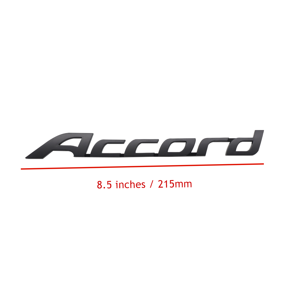 1Pcs 2008-2017 Accord ABS Plastics Rear Tailgate Letter Matte Black Honda 75722-T2A-A01