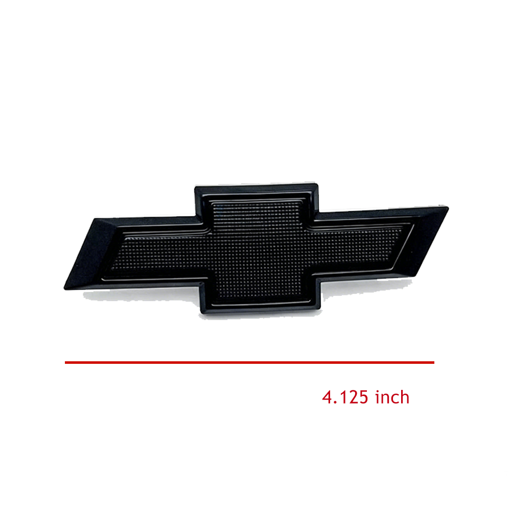 1Pc 2019-2024 Silverado Plastic Front Bowtie Grille Emblem Gloss Black Chevy 84293092