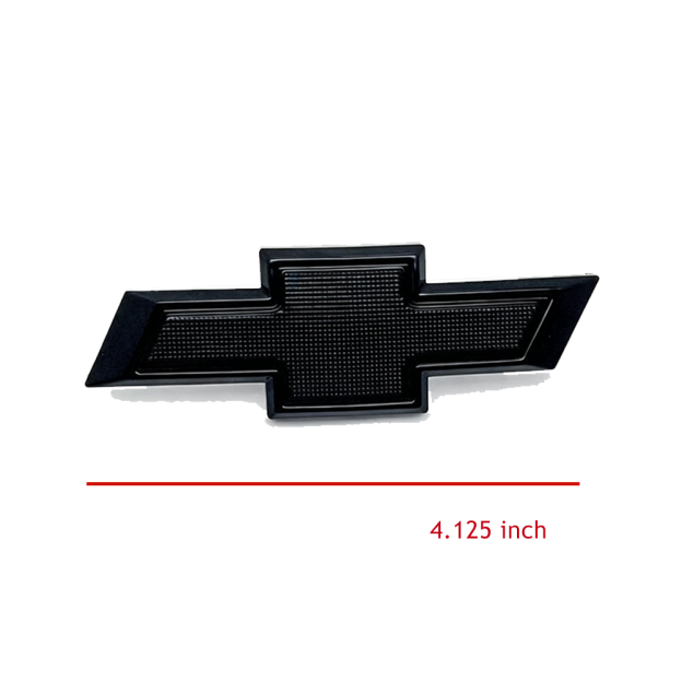 1Pc 2019-2024 Silverado Plastic Front Bowtie Grille Emblem Gloss Black Chevy 84293092