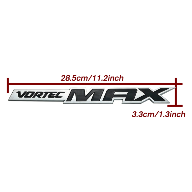 2Pcs Silverado Sierra ABS Plastics Vortec Max Fender Side Rear Badge Black Silver Chevrolet