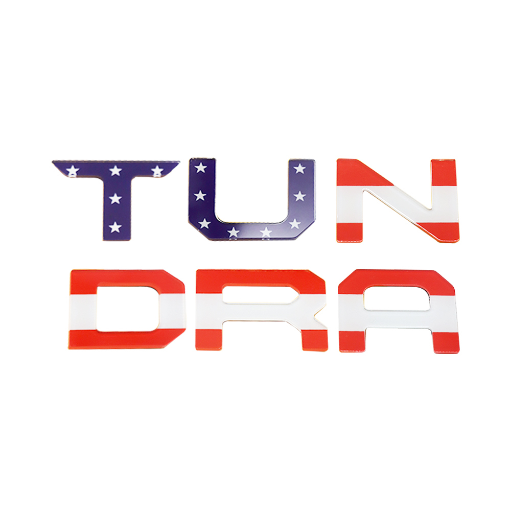 1Pc 2022-2026 Tundra Acylic Front Grille Letters USA Flag Toyota