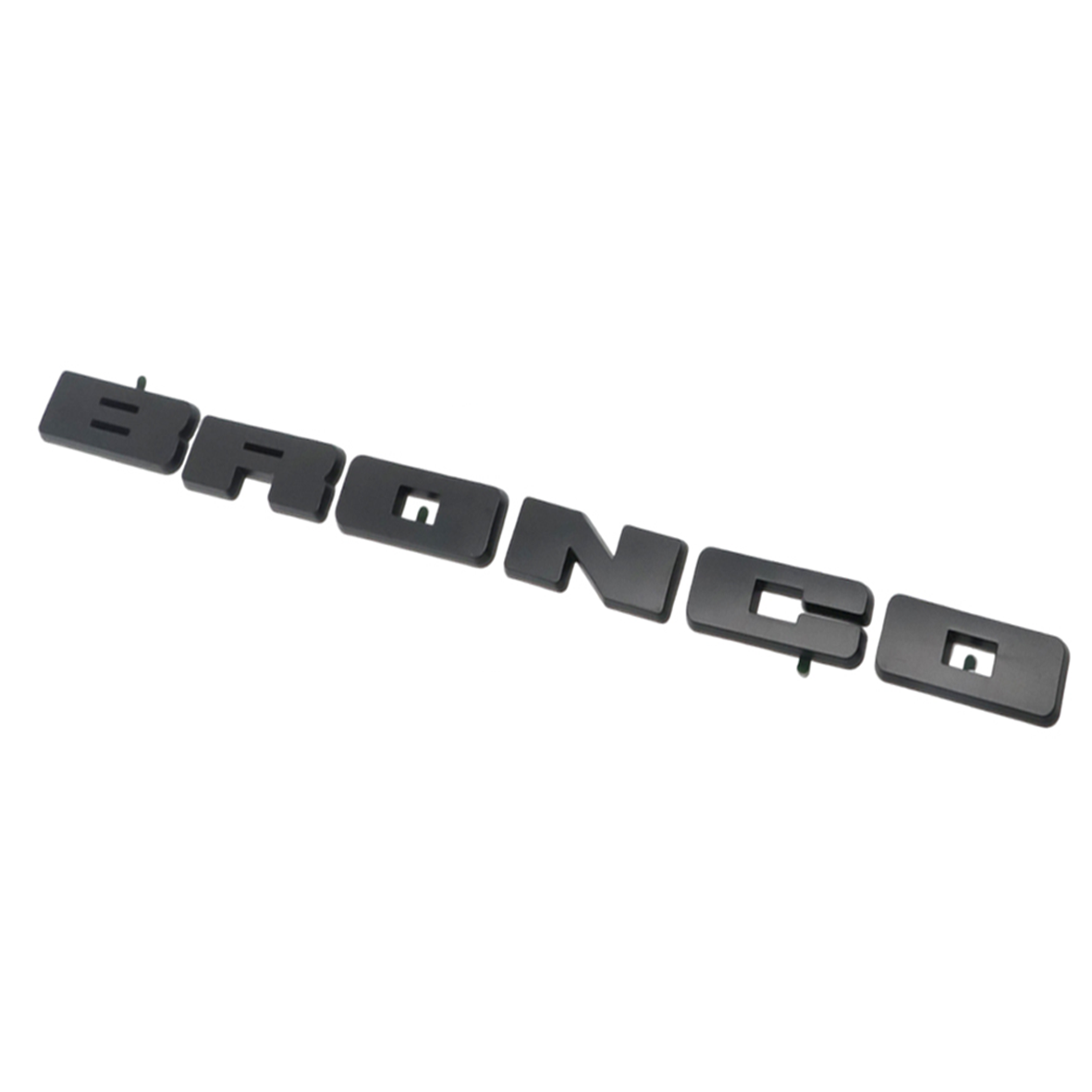 1 Set 2021-2026 Bronco ABS Front Grille Overlay Cover Badge Decal Trim Matte Black M-1447-BLMB