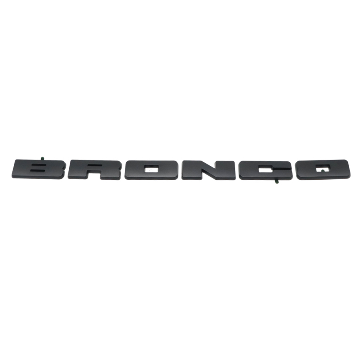 1 Set 2021-2026 Bronco ABS Front Grille Overlay Cover Badge Decal Trim Matte Black M-1447-BLMB