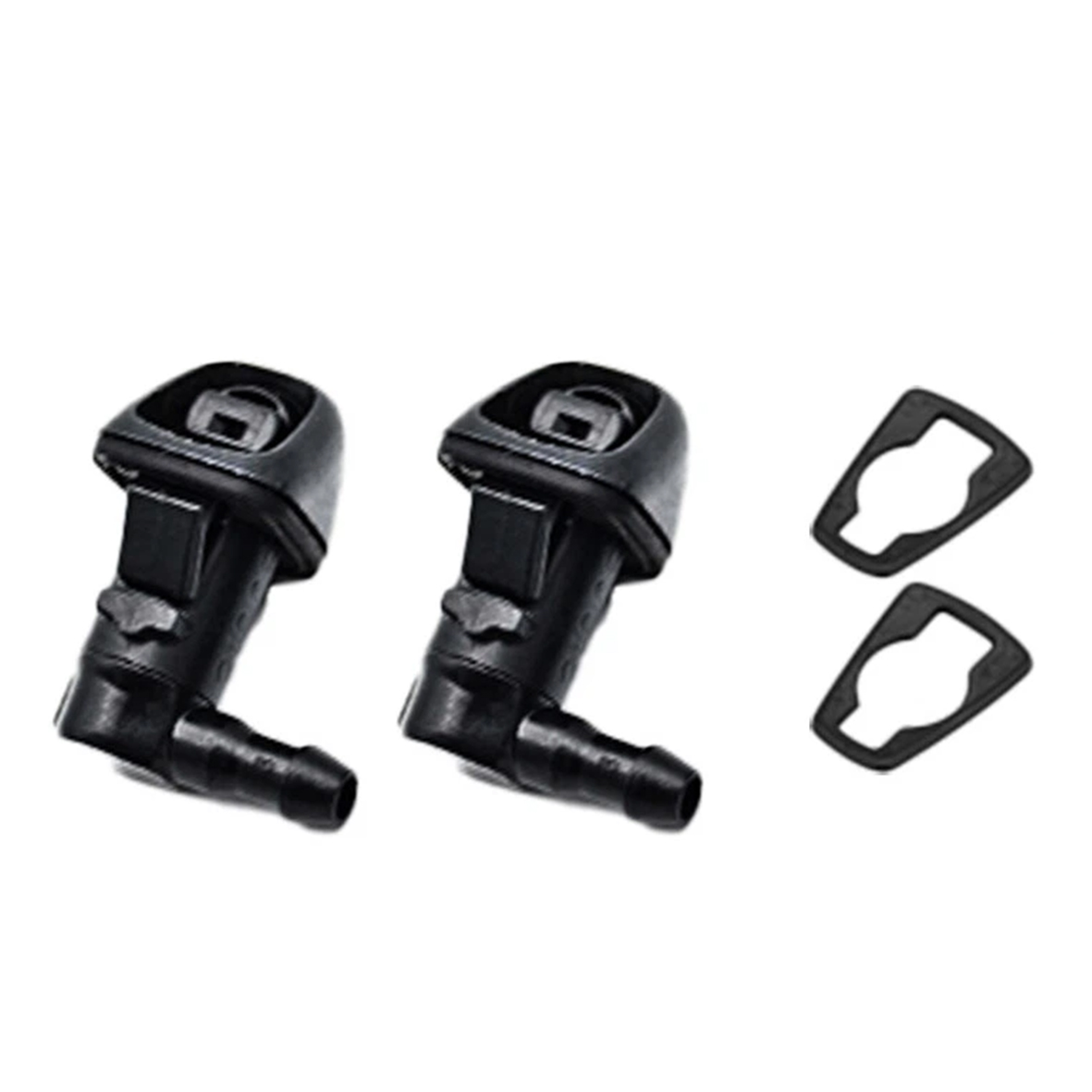 2Pcs Windshield Washer Nozzle Jet 76810-TK8-A01 For 2011-2017 Honda Odyssey Black