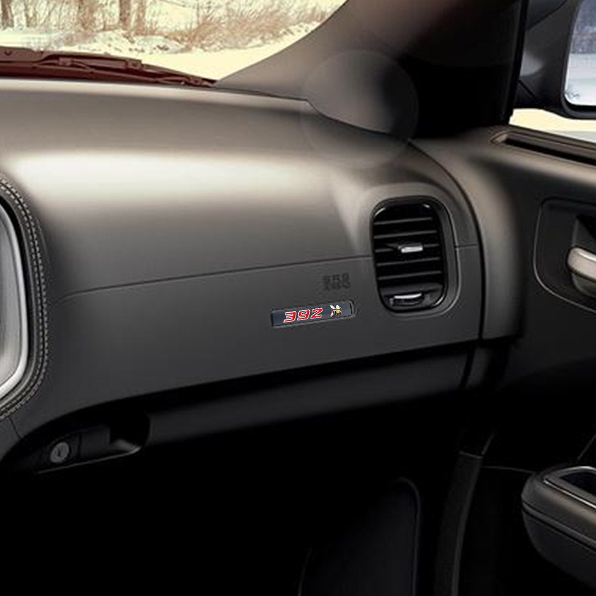 2020-2023 Charger ABS 392 Scat Pack Dash Badge Grey Red Dodge 68494917AA Super Bee Decal Nameplate