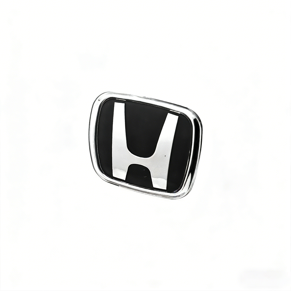 1Pc 2002-2005 Accord Civic Plastic H Steering Wheel Adhesive Badge Type A Black Honda 