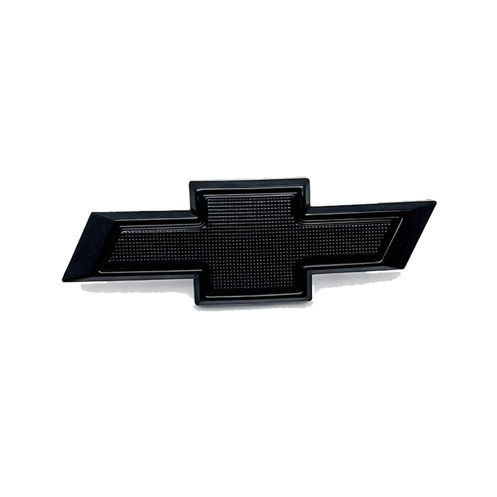 1Pc 2019-2024 Silverado Plastic Front Bowtie Grille Emblem Gloss Black Chevy 84293092