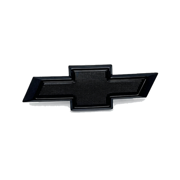1Pc 2019-2024 Silverado Plastic Front Bowtie Grille Emblem Gloss Black Chevy 84293092