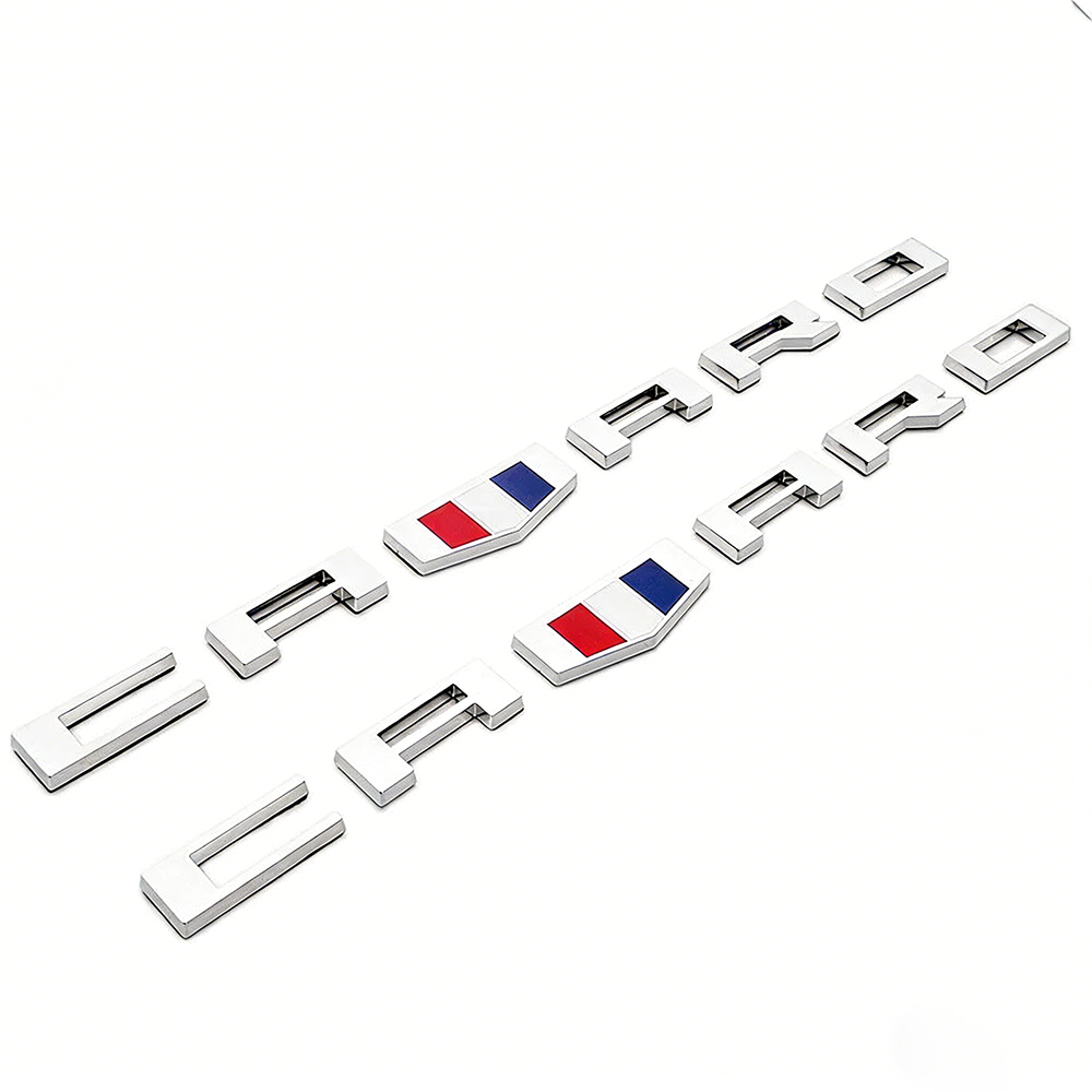 2PcS 2016-2019 Camaro ABS Plastics Letter Gloss Silver Chevrolet 84336885 