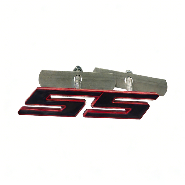 1Set 1970-2015 Camaro Zinc Alloy Front Grille SS Emblem Black Red Chevrolet