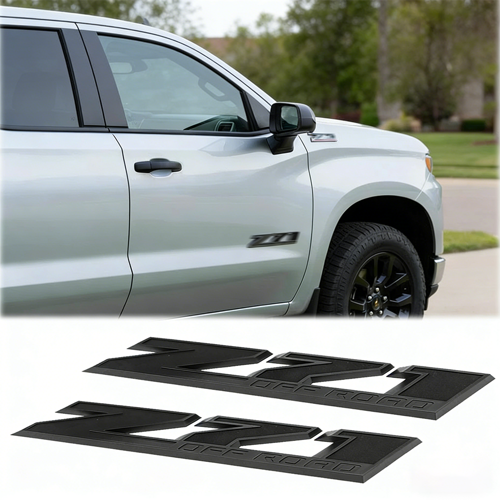 2Pc 2016-2020 Colorado Plastic Z71 Off Road Letter Matte Black Chevrolet 84126998