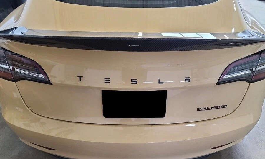 Tesla Model 3/X/Y/S ABS Plastic Tailgate Insert Letters Gloss Black