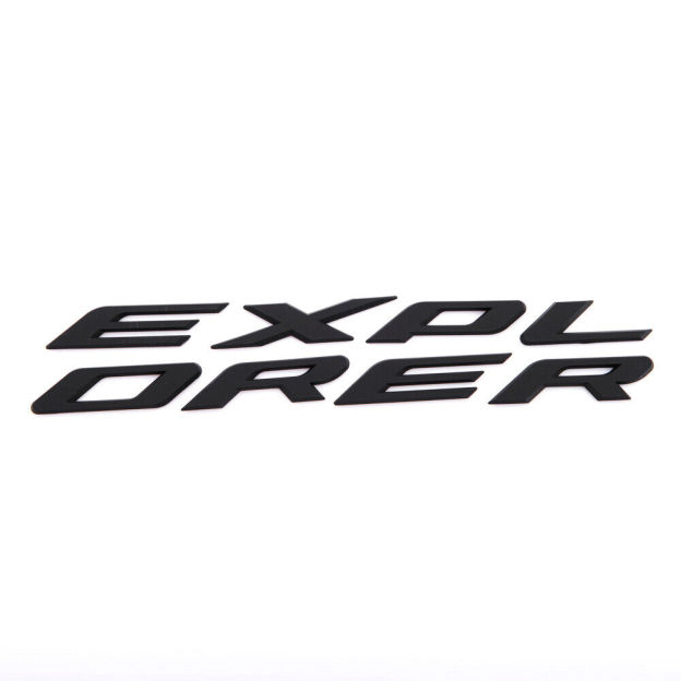 2011-2024 Explorer Front Hood Letters ABS Gloss Black Ford 3D Raised Stickers Decals
