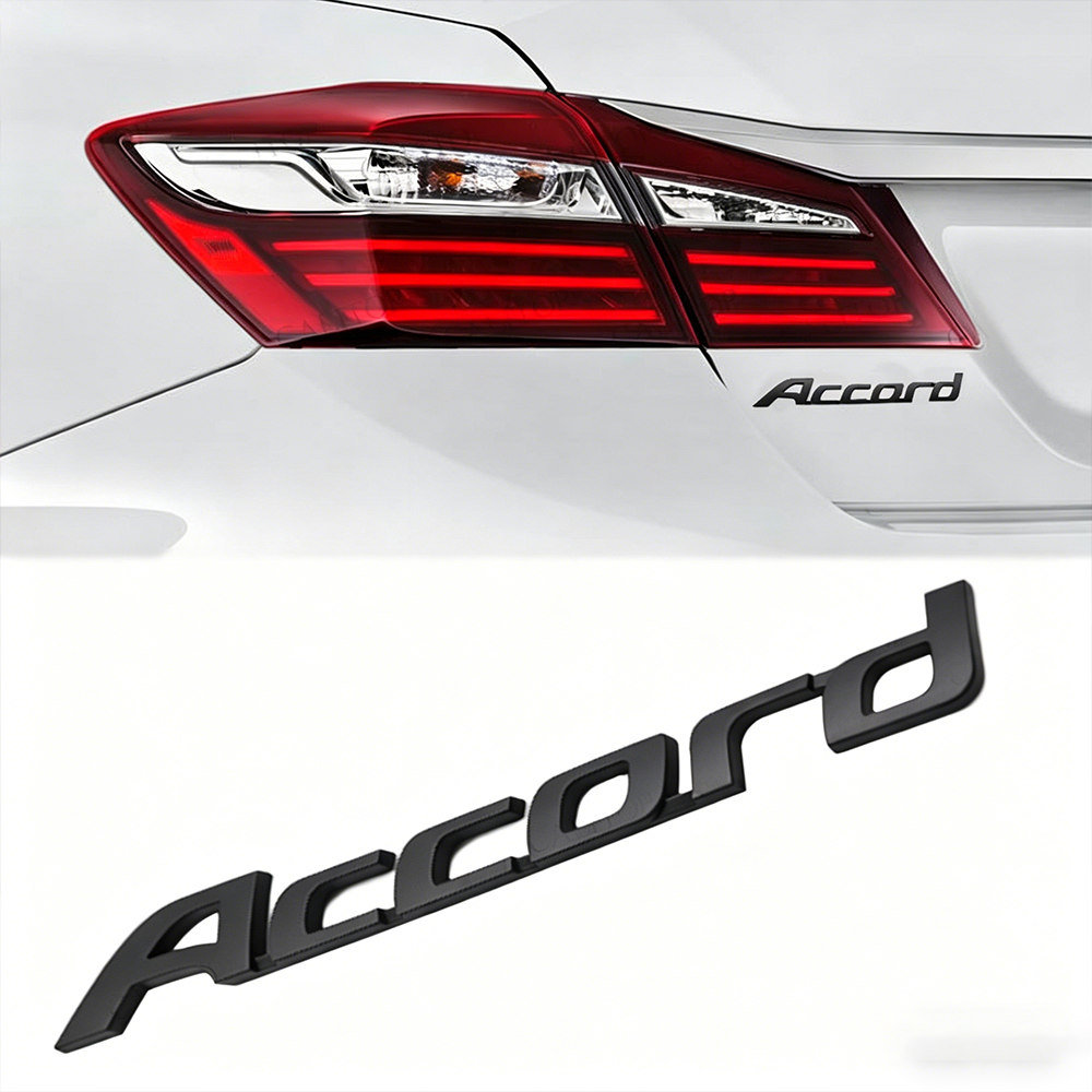 1Pcs 2008-2017 Accord ABS Plastics Rear Tailgate Letter Matte Black Honda 75722-T2A-A01