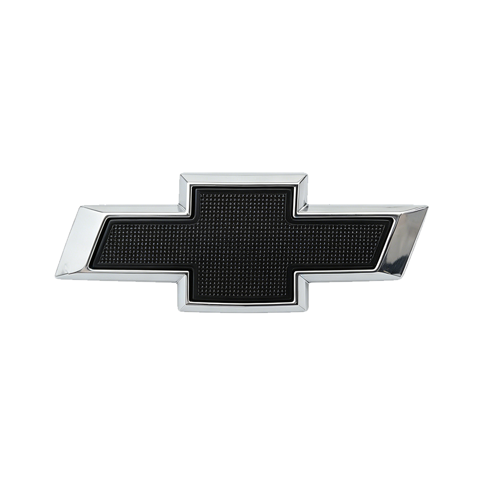 1Pc 2019-2024 Silverado Plastic Front Bowtie Grille Emblem Chrome Black Chevy 84293092