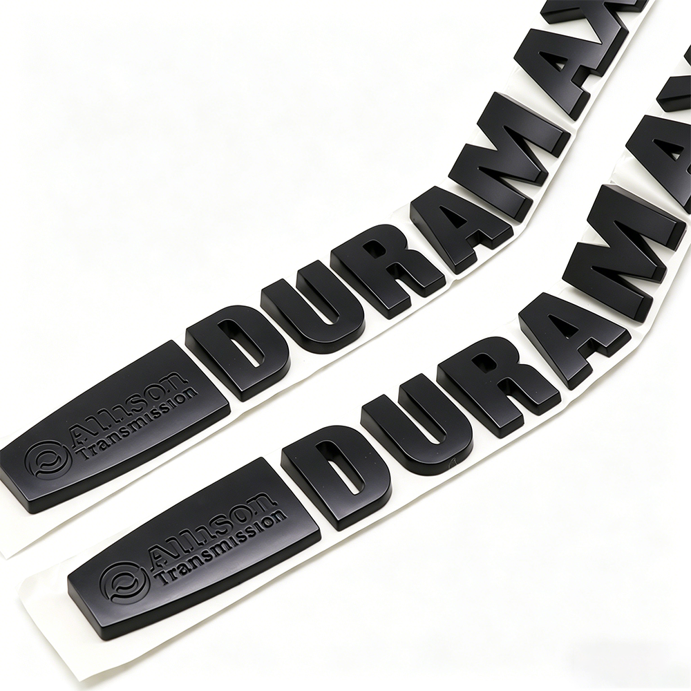 2Pcs 2015-2020 Silverado Sierra Plastics Allison Duramax Fender Letter Matte Black Chevrolet 22812931
