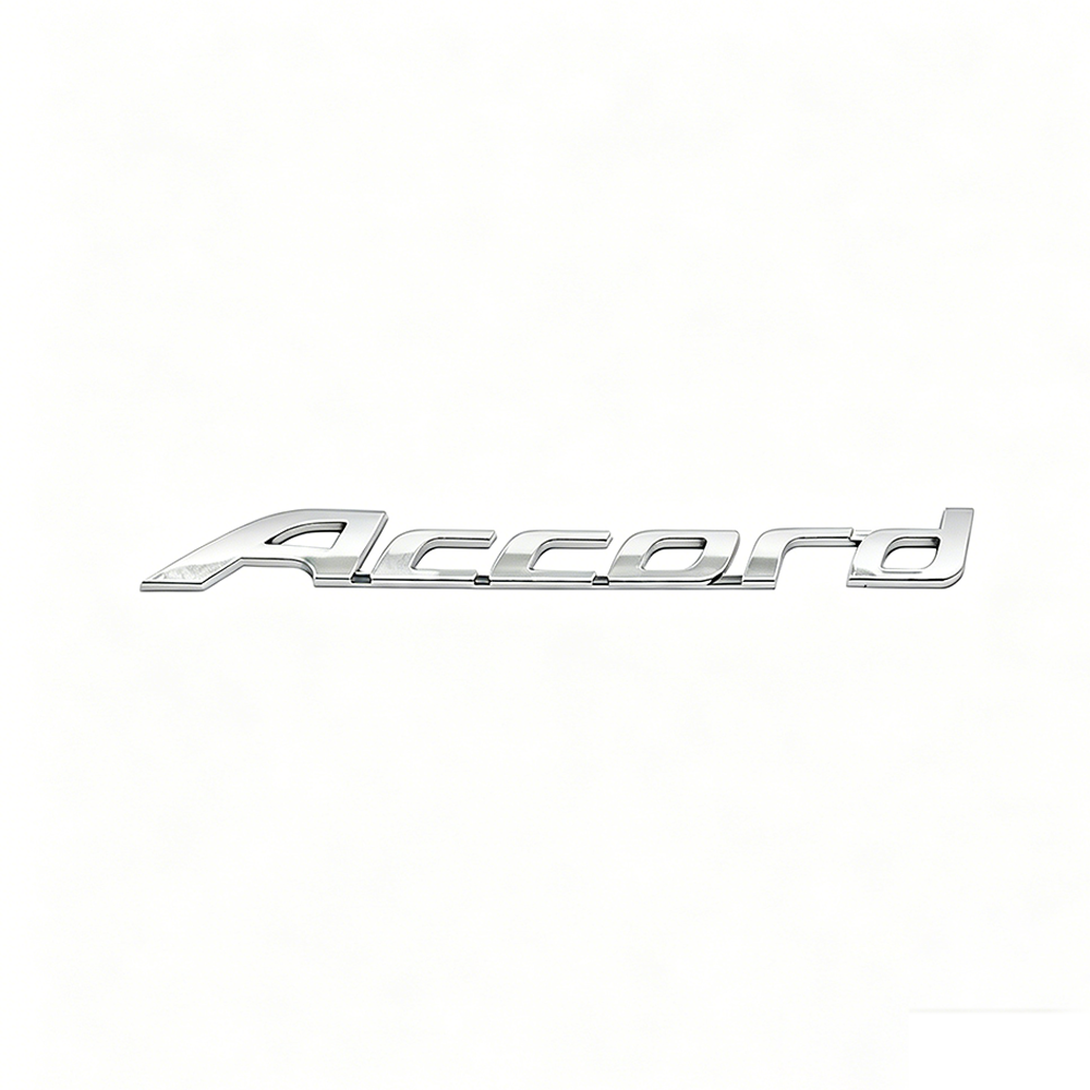 1Pcs 2008-2017 Accord ABS Plastics Rear Tailgate Letter Gloss Silver Honda 75722-T2A-A01
