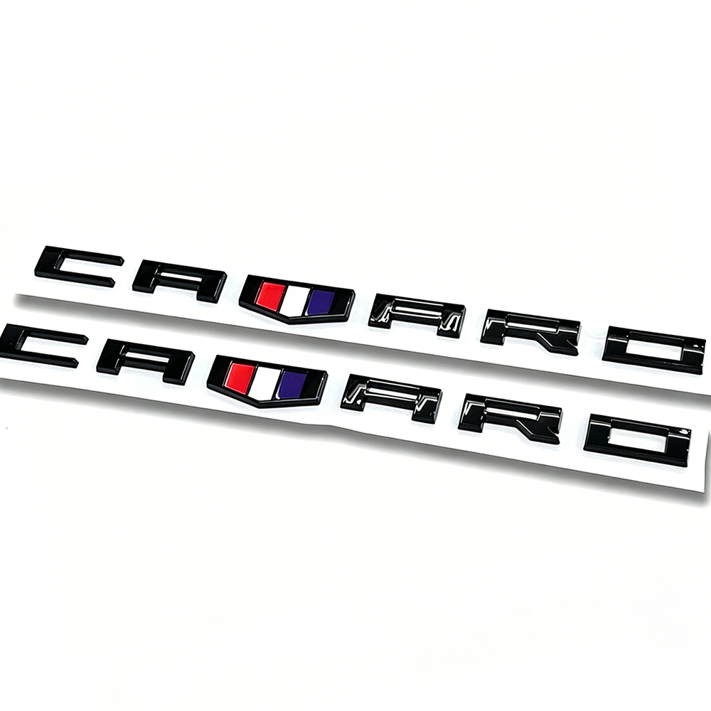 2PcS 2016-2019 Camaro ABS Plastics Letter Gloss Black Chevrolet 84336885 